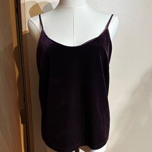 Luxurious Velvet Camisole in Deep Purple
